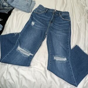 Risen Medium Ready For Anything Crop Jeans (Plus) size 15